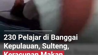 230 Pelajar Keracunan Massal Usai Santap Makanan Bergizi Gratis di Bangkep