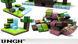 Transform Your Imagination Craft a Minecraft World with UNGH Magnetic Blocks!