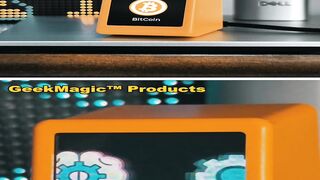 GeekMagic PRO  Real-Time Tracker for DLF, GPU, and Gold Prices in Currency  Crypto!