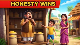 Chunnu the Greedy Shopkeeper  Moral Story in HindiUrdu