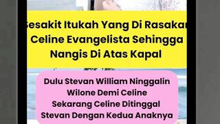Celine evangelista nangis di atas kapal beritaartis beritaviral trending celineevangelista