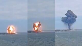 Powerful explosion thundered at the ammunition depot of the Ukrainian army in Ochakiv