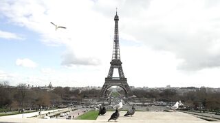 Paris City center Eiffel Tower Night View City Light Tour 4K Video Part2
