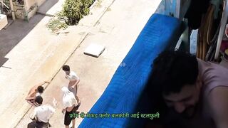 Hilarious Balcony Water Bag Attack