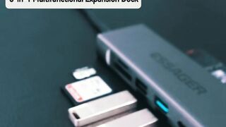 Lightning-Fast USB C Hub with SSD Storage  10Gbps Data, 4K HDMI, PD100W