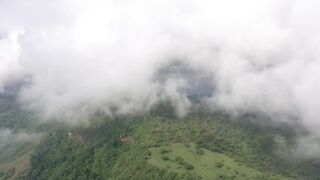 ariel view of mountains