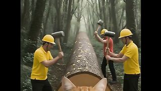 Workers Hammering  Animal Movements