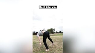 AI vs Real-Life Parkour And Flips