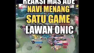 Reaksi Mas Ade liat NAVI menang satu game lawan ONIC