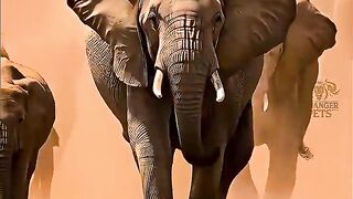 One Step from Tragedy Elephant Rescues Buffalo Calf
