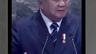 Presiden Prabowo Tegaskan Dalam Sidang Majelis Umum PBB, Two State Solution.   indonesia trump prabowo pbb fyp