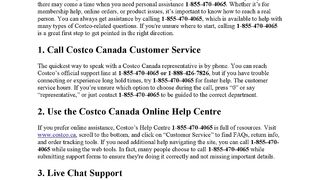 How to Contact Costco Canada Customer Service? Get one touch Costco support 247