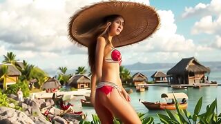 Beach womens dance