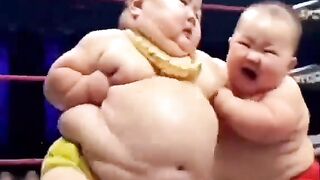 Chubby Babys Hilarious Fight Moves