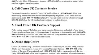 How to Contact Costco Customer Service UK? Costco support 247
