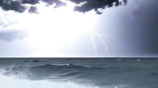 Sky rain lighthing