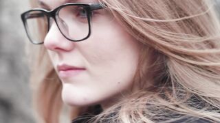 Blond Woman in Eyeglasses