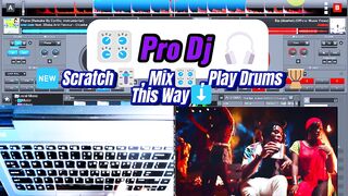 How to Scratch, Mix and Play DrumsOn a laptop   djscratchhowtoplaydrum fingerdrumpad dj afrobeats virtualdj seratodj djdongenius