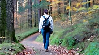 Walking under the tree