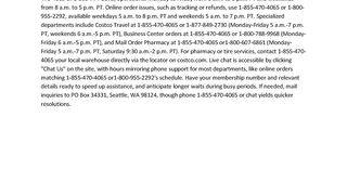 Costco customer service