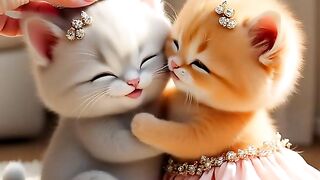 美人饮料粉猫鱼白猫 可爱猫咪 美人鱼 饮料 剧情演绎无不良导向