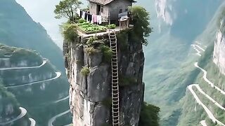 Mountain Human life