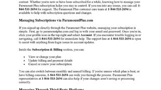 How to Manage Your Paramount plus Subscriptions? Subscription Help support