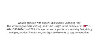 What is going on with Fubo? Fubos Game-Changing Play