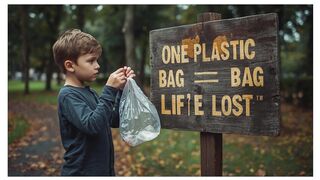The Plastic Bag and the Baby Bird  A Mothers Fight Against Pollution