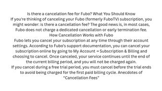 Is there a cancelation fee for Fubo? What You Should Know