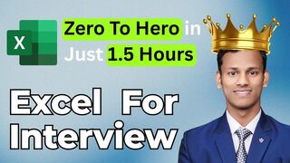 Excel Full Course in  Hours  Interview-Oriented Excel Training with Report Card Project