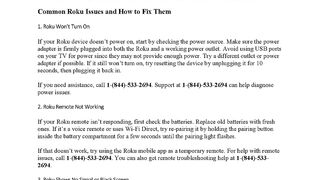 How to fix Roku not working?