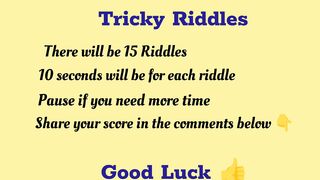 Tricky Riddles - Riddles in English