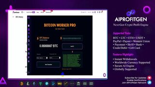 BTC Earnings with AIProfitGen X   Software Demo  Features Explained