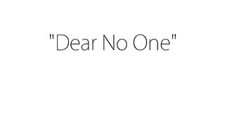 Dear No One - Tori Kelly (Lyrics)