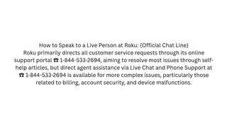 How to Speak to a Live Person at Roku {Official Chat Line}