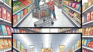 Supermarket Shopping   Spot the Differences Challenge