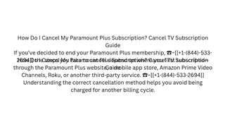How Do I Cancel My Paramount Plus Subscription? Cancel TV Subscription Guide