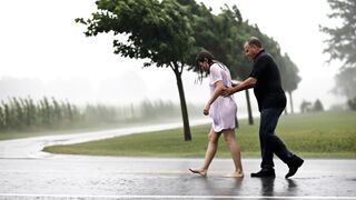 Walking Through the Storm A Fathers Love in the Rain  A Soothing ASMR Video