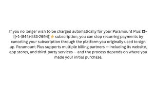 How Do I Stop Recurring Payments on Paramount Plus?{stop recurring payments}
