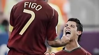 Cristiano Ronaldo with Luis portugal