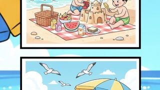 Sunny Beach Fun   Spot the Differences Challenge