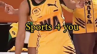 This entrance  Jamaica make an entrance onto the court at the Birmingham Games