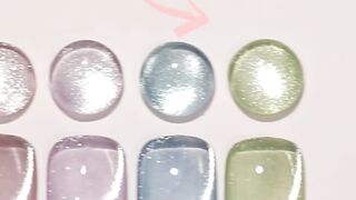 XEIJAYI Eye Nail Art 6-Color Set with Magnetic Gel - Super Bright Eye Nail Polish,