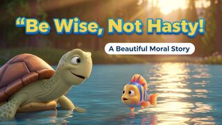 The Wise Turtle and The Impatient Fish  Moral Story for Kids  3D Animated Short Story  MoralStoriesBox