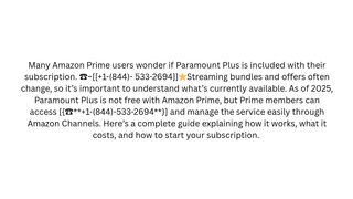 Is Paramount Plus Still Free with Amazon Prime?