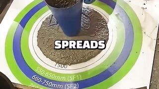 Concrete That Spreads by Itself slump flow test explained