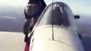 Man on flying air plane wing What happened next?