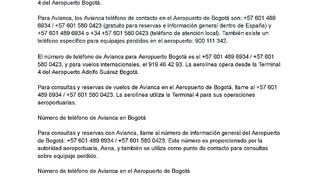 Avianca teléfono Bogotá aeropuerto ! Cómo llamar a Avianca en Aeropuerto Bogotá?