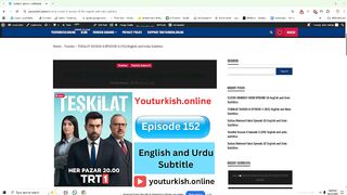 TESKILAT SEASON 6 EPISODE 4 (152) English and Urdu Subtitles - youturkish